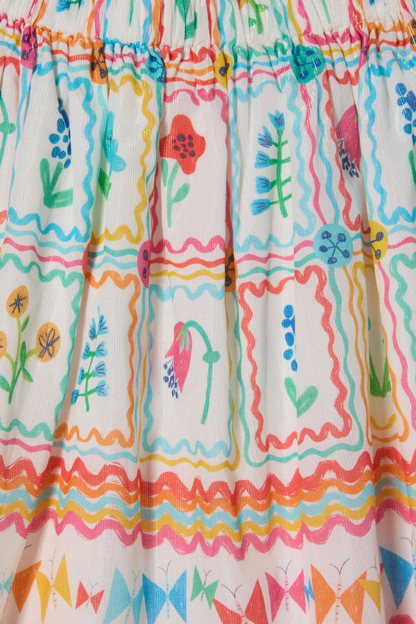 Gorman - Gallery Border Kids Skirt - multi