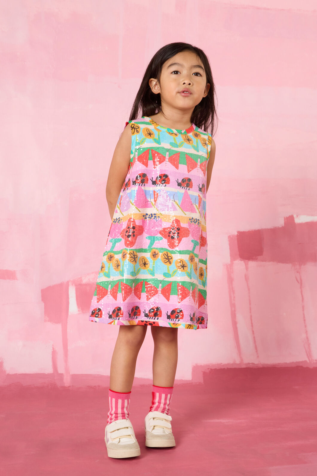 Gorman - Pretty Rows Kids Sequins Dress - multi