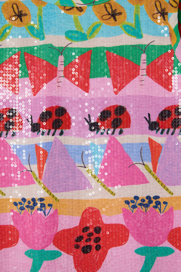 Gorman - Pretty Rows Kids Sequins Dress - multi