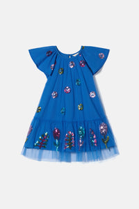 Gorman - Field Kids Sequins Dress - blue