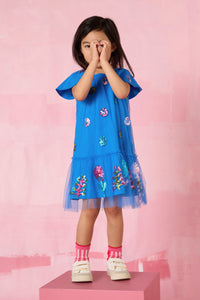 Gorman - Field Kids Sequins Dress - blue