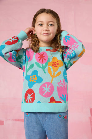 Gorman - Flowers Kids Knit Jumper - multi