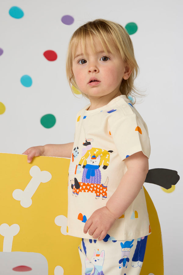 Gorman - Dogs Baby T-Shirt - cream