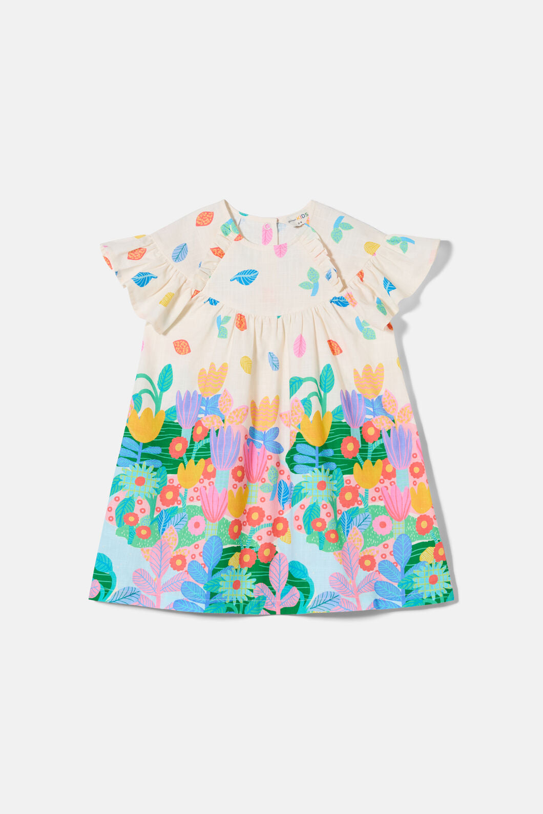 Gorman - Floral Pop Kid Border Dress - multi