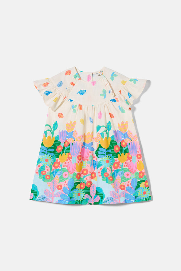 Gorman - Floral Pop Kid Border Dress - multi