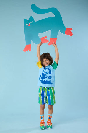 Gorman - Green Stripes Kids Shorts - stripe