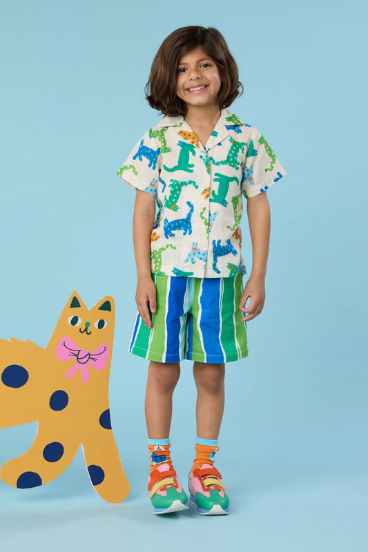 Gorman - Green Stripes Kids Shorts - stripe