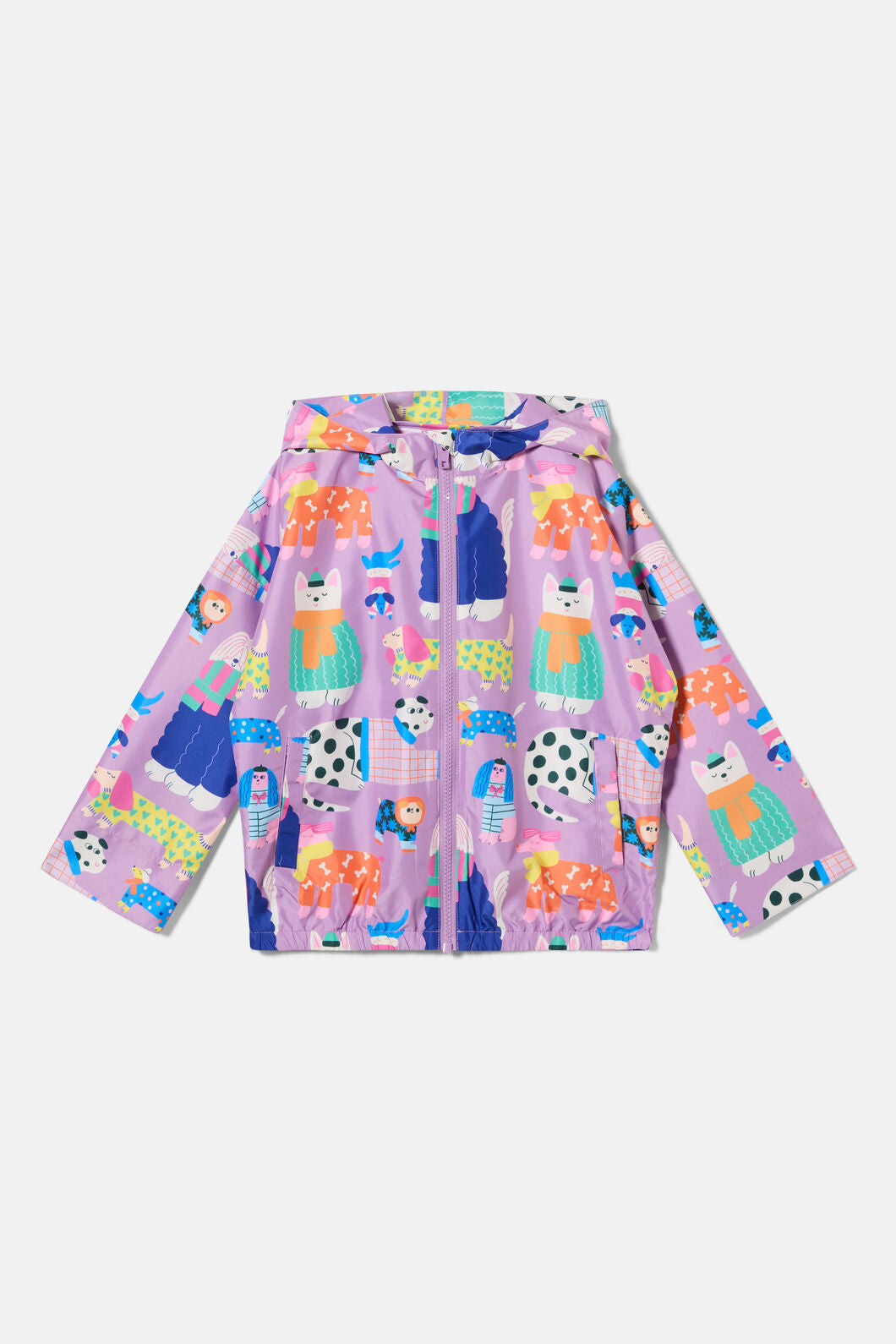 Gorman - Sweater Dogs Kids Raincoat - lilac