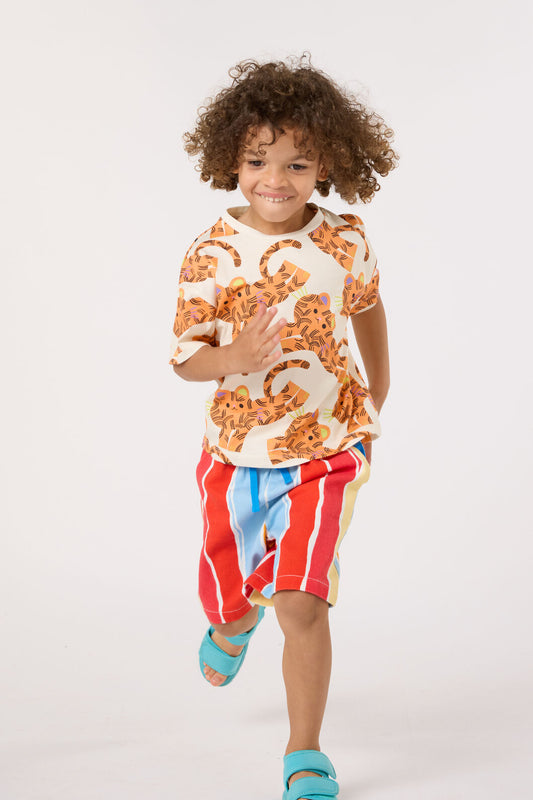 Gorman - Red Stripes Kids Shorts - red-stripe
