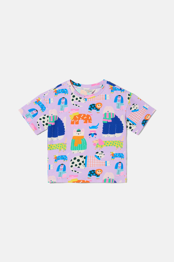 Gorman - Sweater Dogs Kids T-Shirt - lilac