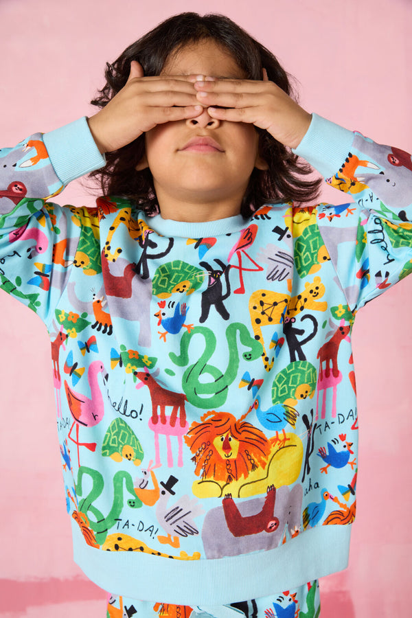 Gorman - Ta DA Kids Sweater - blue