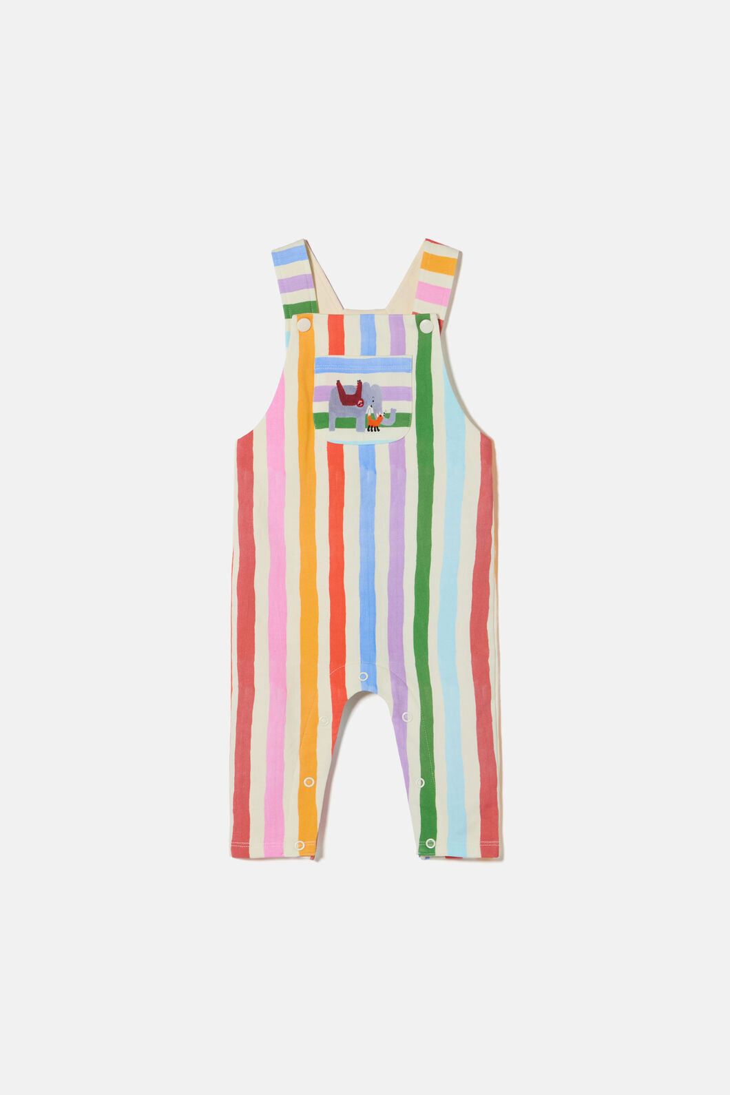 Gorman - Stripy Stripe Baby Overalls - multi