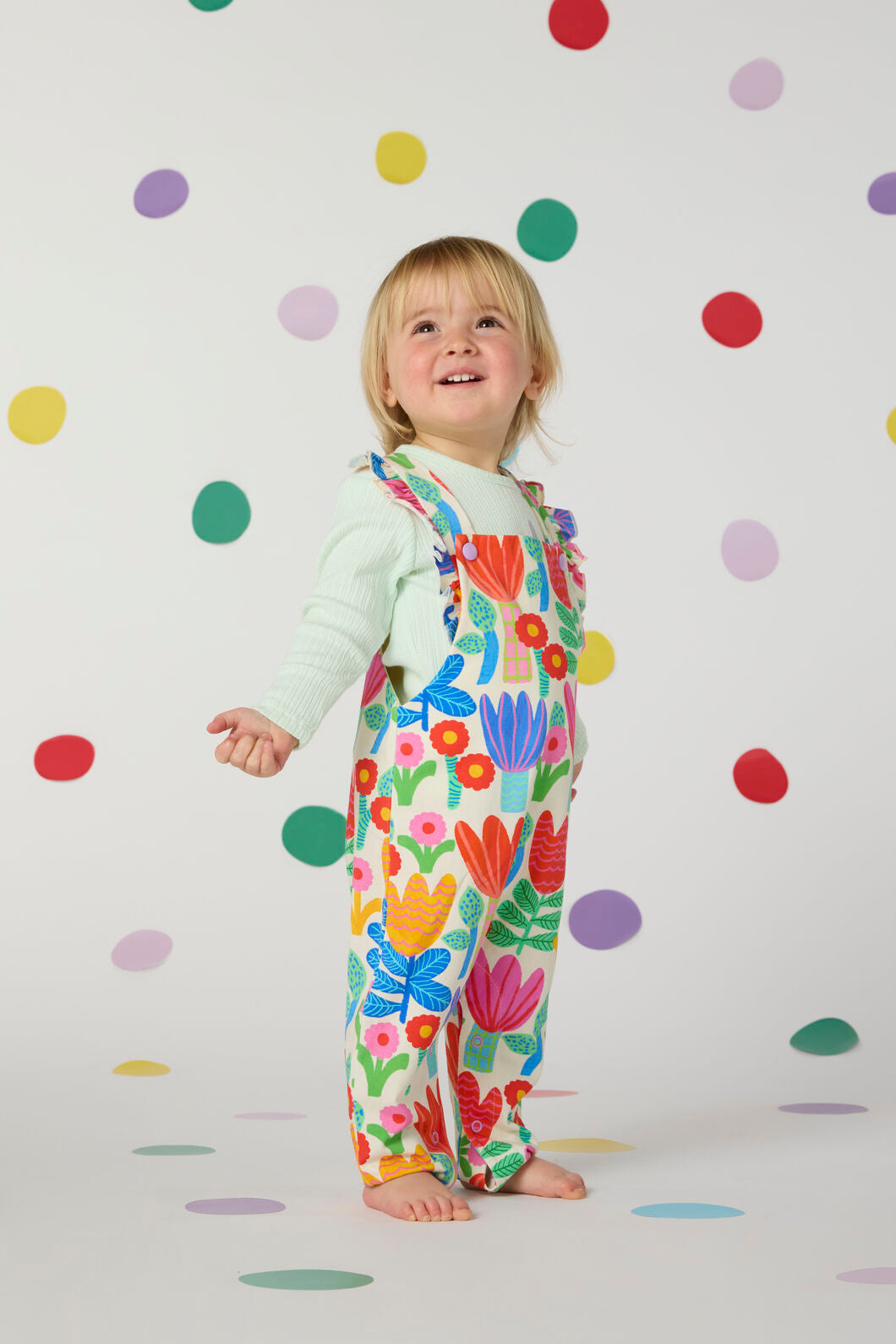 Gorman - Tulips Baby Overalls - multi