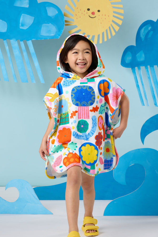 Gorman - Bloom Boom Kids Swim Poncho - white