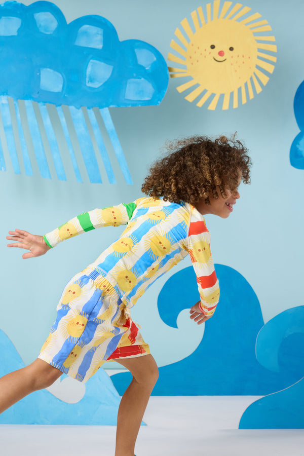 Gorman - Sunny Spliced Kids Swim Top - multi
