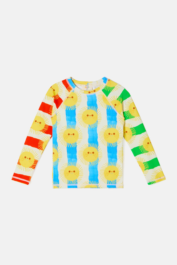 Gorman - Sunny Spliced Kids Swim Top - multi