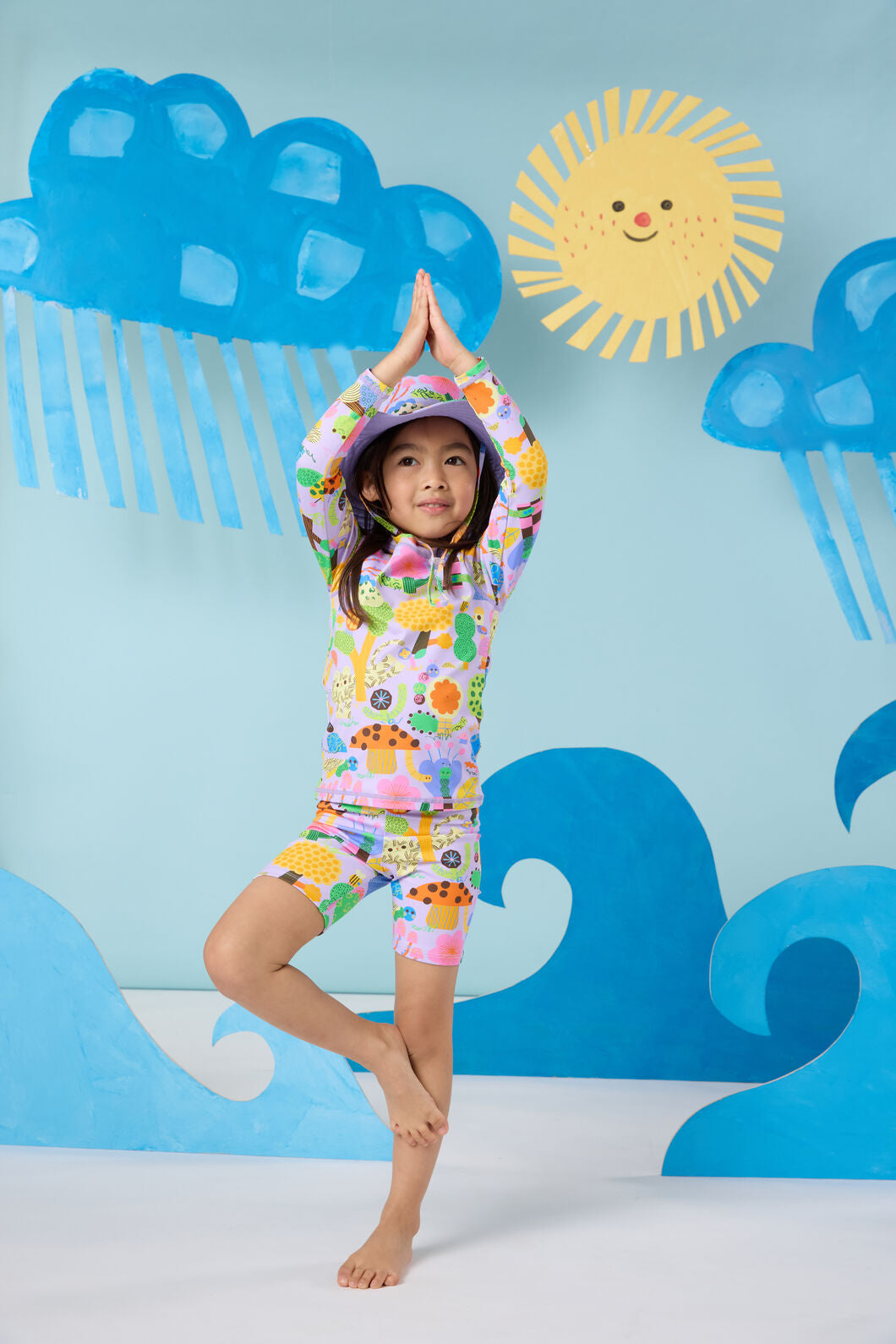 Gorman - Wood End Kids Swim Shorts - lilac