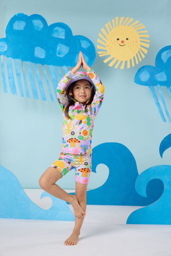 Gorman - Wood End Kids Swim Shorts - lilac