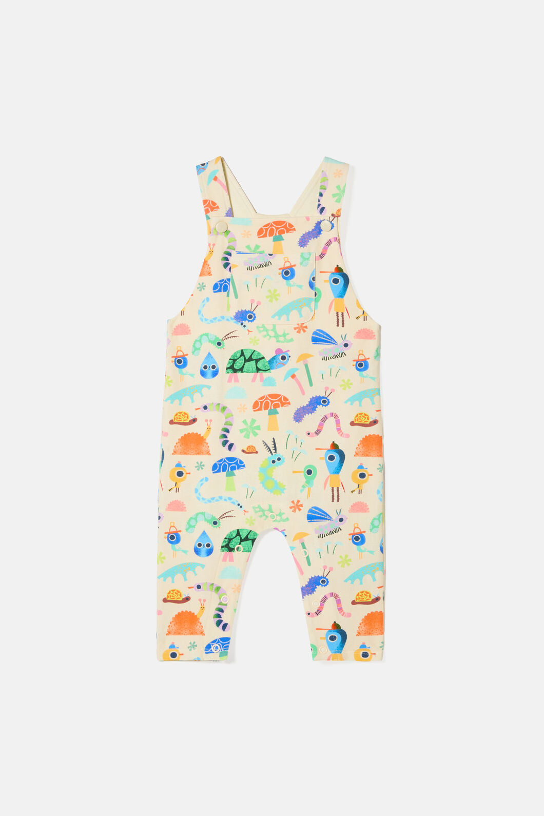 Gorman - Garden Pals Baby Overalls - cream