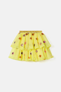 Gorman - Mini Sun Sequin Kids Skirt - yellow