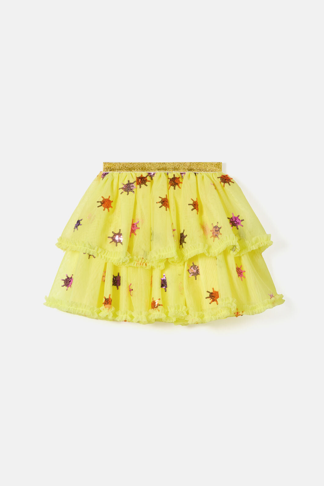 Gorman - Mini Sun Sequin Kids Skirt - yellow