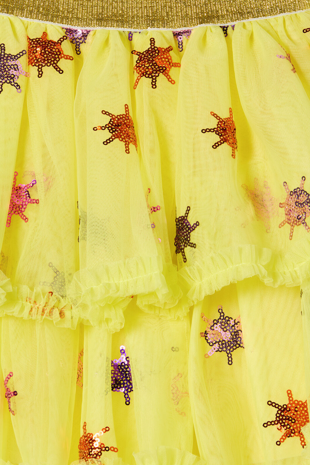 Gorman - Mini Sun Sequin Kids Skirt - yellow