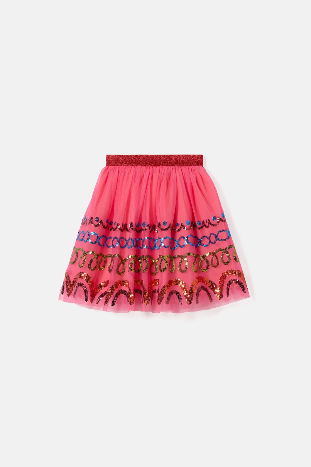 Gorman - Curly Wurly Kids Sequin Skirt - pink