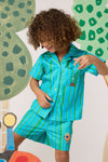 Gorman - Stripe Guys Kids Shirt - blue