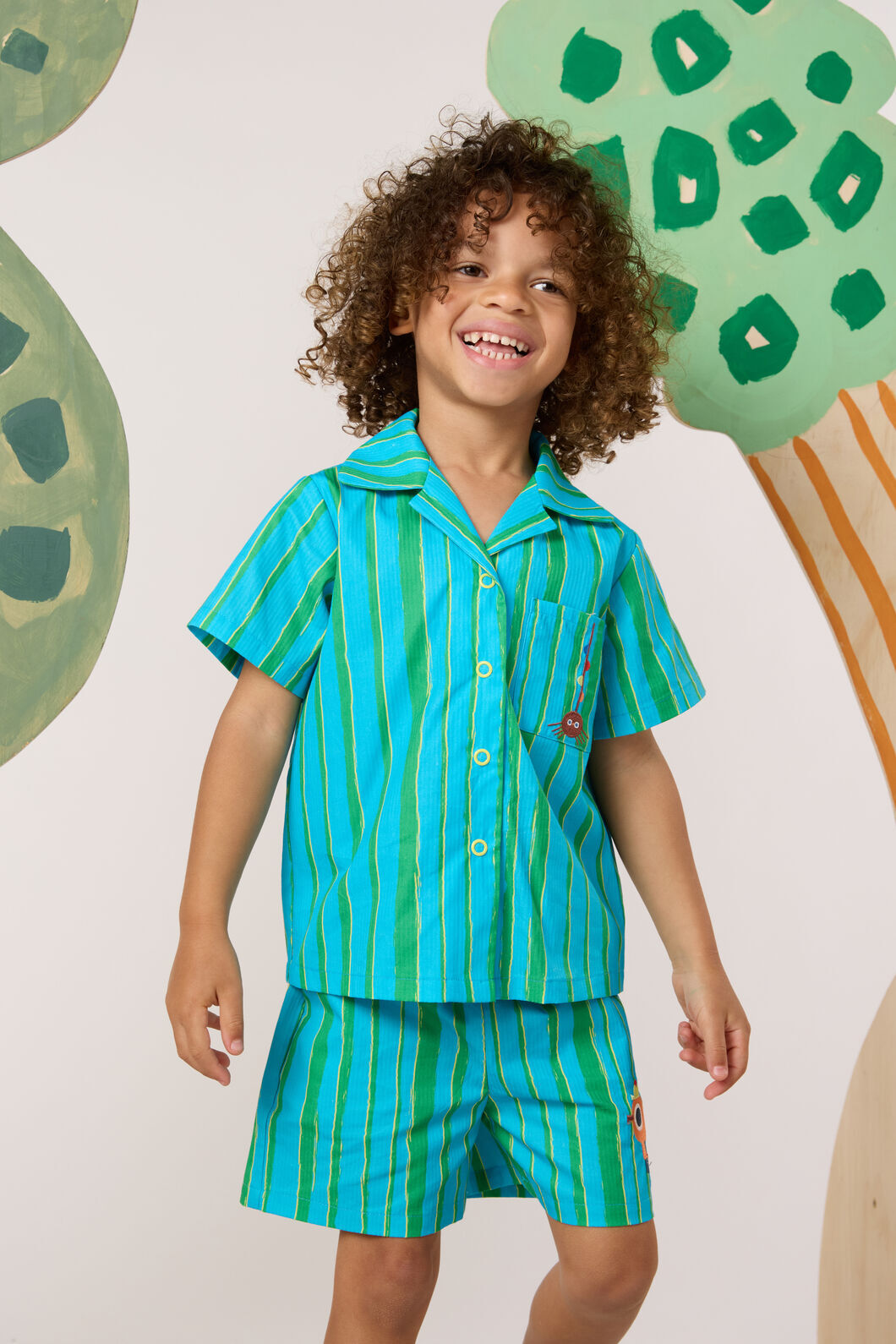 Gorman - Stripe Guys Kids Shorts - blue