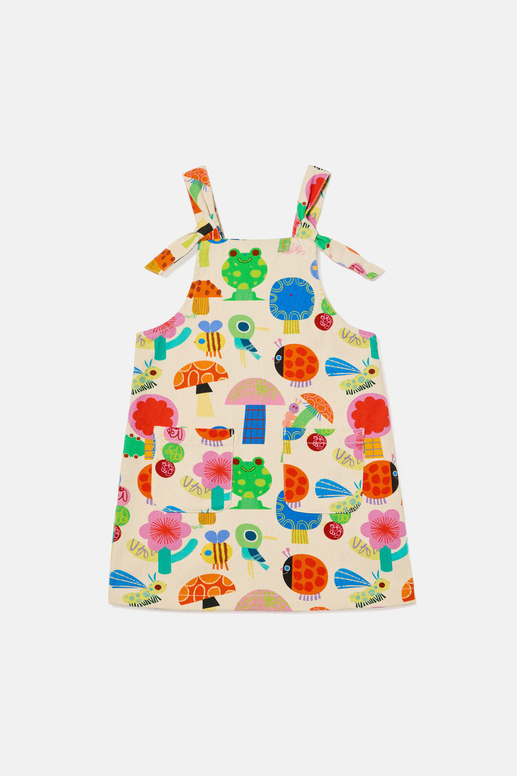 Gorman - Zany Zoo Kids Pinafore Dress - cream
