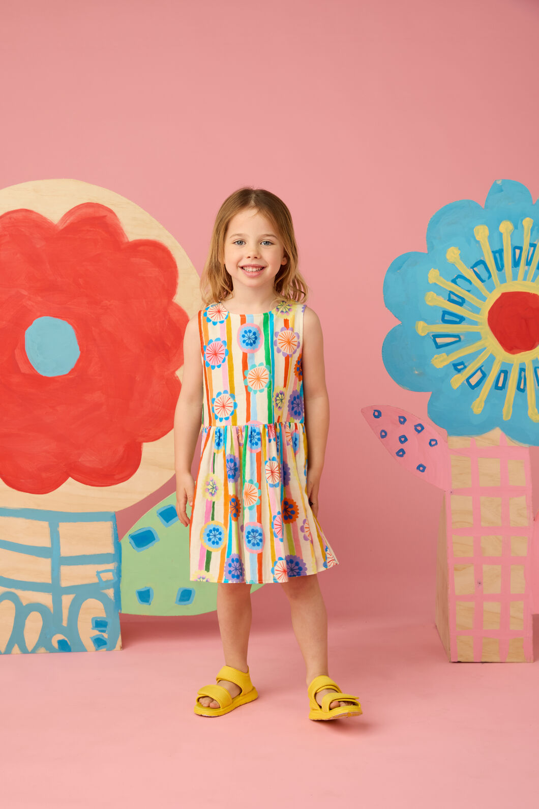 Gorman - Petal Pinwheel Kids Dress - multi