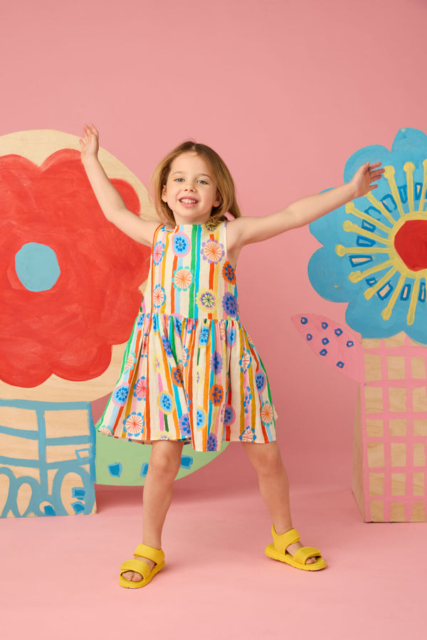 Gorman - Petal Pinwheel Kids Dress - multi
