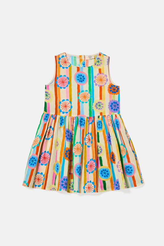Gorman - Petal Pinwheel Kids Dress - multi
