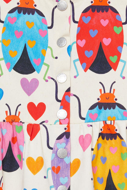 Gorman - Love Bug Kids Pinafore - print