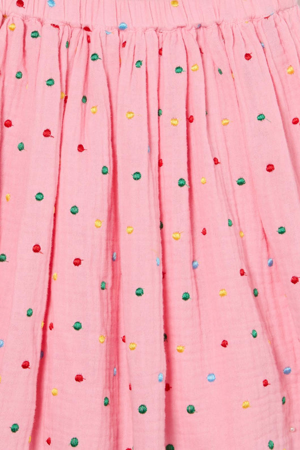 Gorman - Emb Spot Kids Skirt - pink