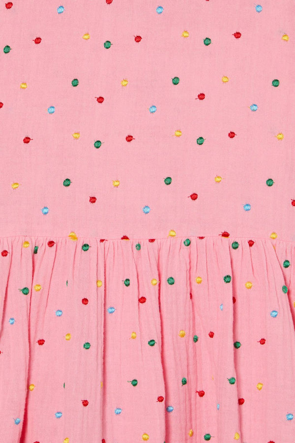 Gorman - Emb Spot Kids Dress - pink