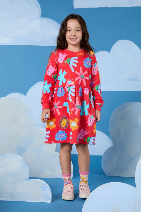 Gorman - Red Floral Kids Dress - red