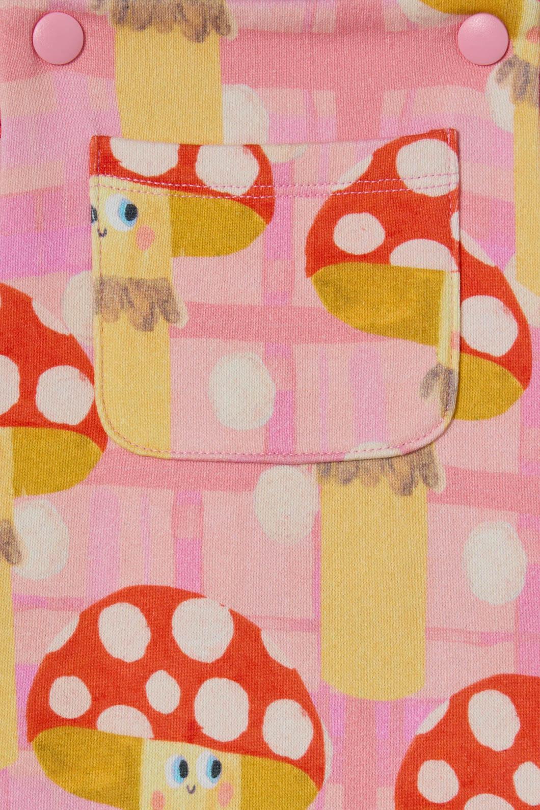 Gorman - Toadstool Baby Overalls - pink