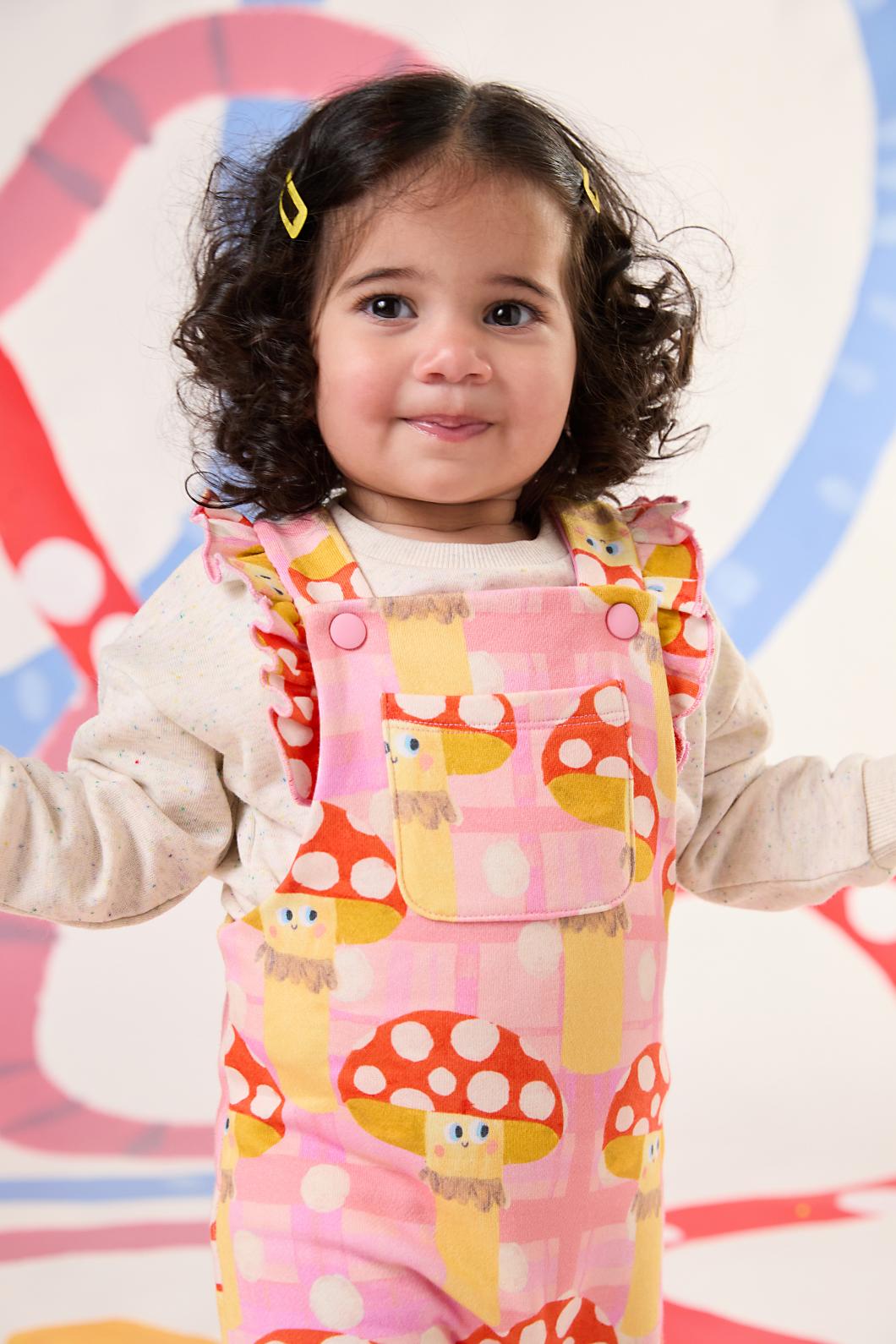 Gorman - Toadstool Baby Overalls - pink