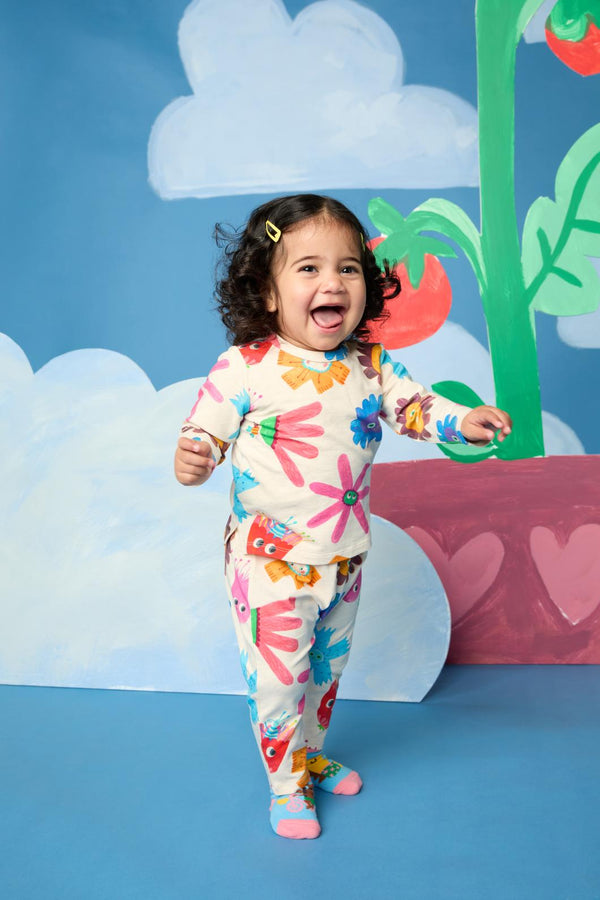 Gorman - Lucky Flower Baby Legging - cream