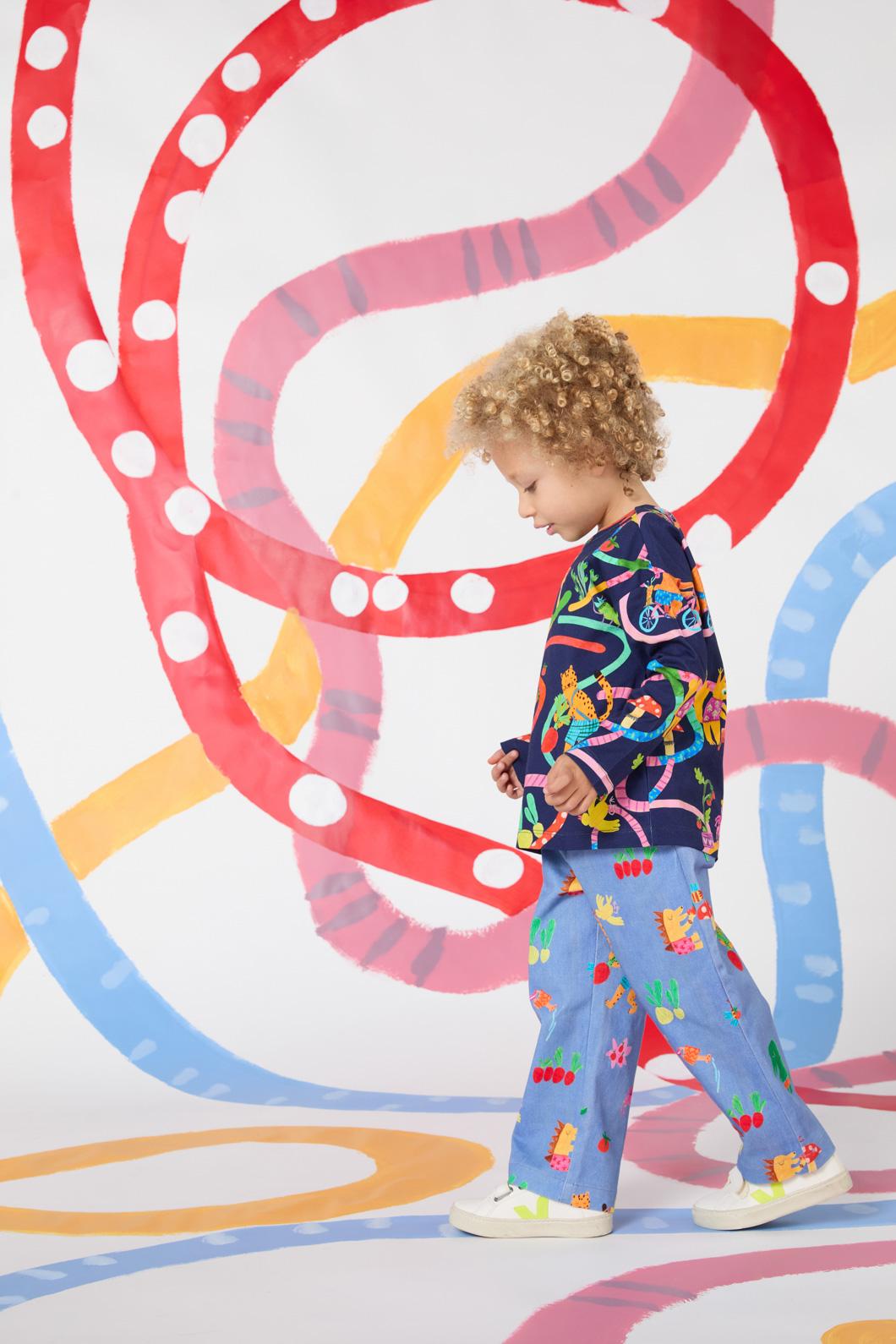 Gorman - Garden Kids Pants - blue