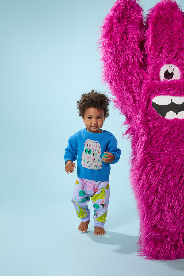 Gorman - Monster Guy Baby Knit - blue