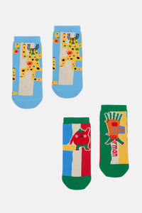 Gorman - Carnival stripe Kids Sock Pack - multi