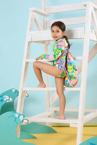 Gorman - Patchy Floral Kids Swim Bag - multi