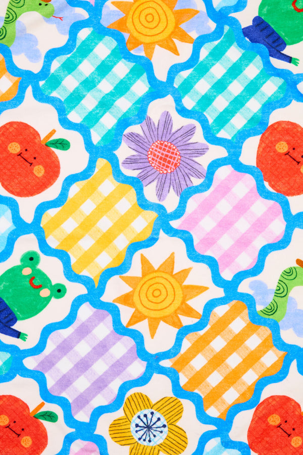 Gorman - Jumble Check Baby Towel - multi