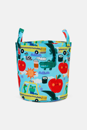 Gorman - Taxi Kids Toy Basket - blue