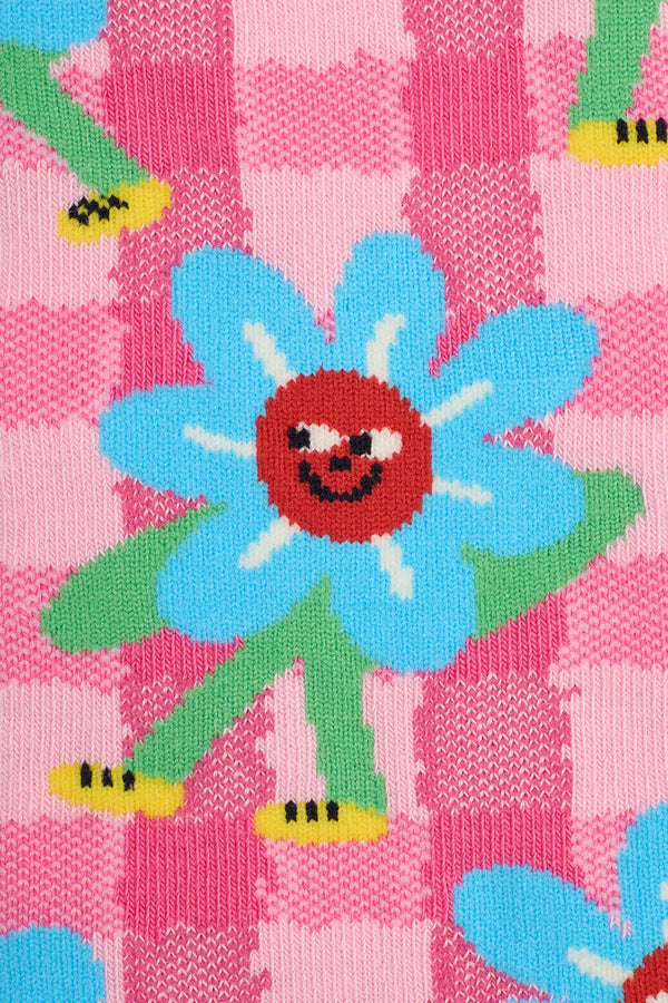 Gorman - Walking Daisy Kids Socks - pink