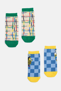 Gorman - Believe Check Kids Socks - multi