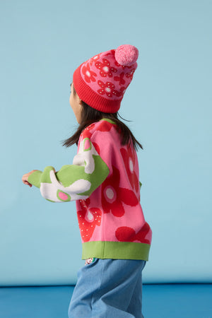 Gorman - Spotty Floral Kids Beanie - multi