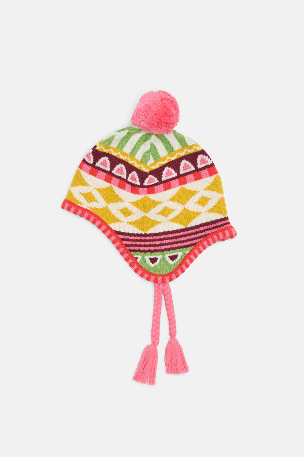 Gorman - Abstract Kids Ear Flap Beanie - multi